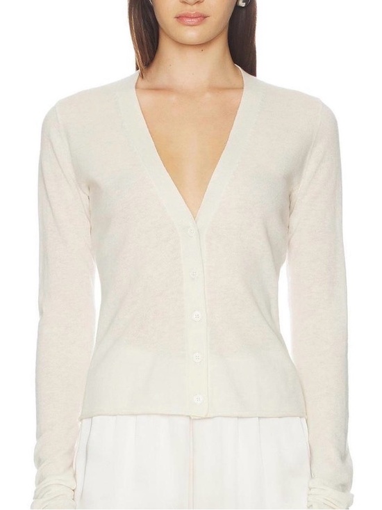 SKIMS Sweaters - SKIMS Cream Cashmere Button Front Cardigan NWOT